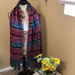 Plaid print scarf!